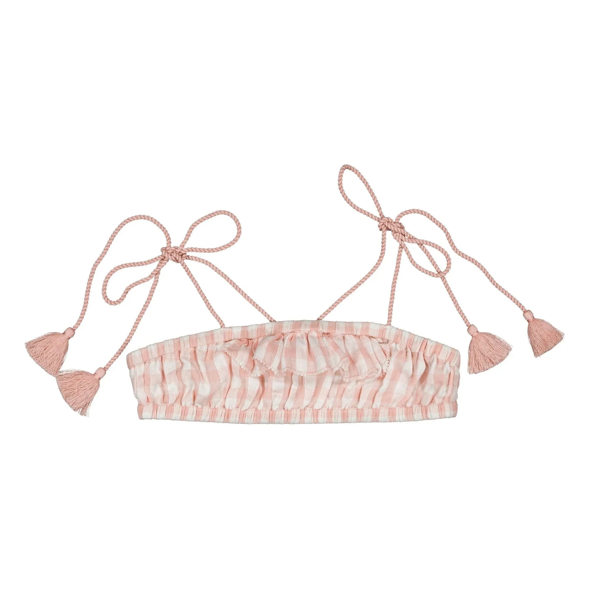 Louis Louise - 2 Parçalı Belirsiz Vichy Mayo | Pudra Pembe