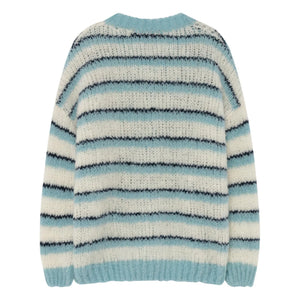 The Animals Observatory - Toucan Jersey de lana a rayas | Azul claro