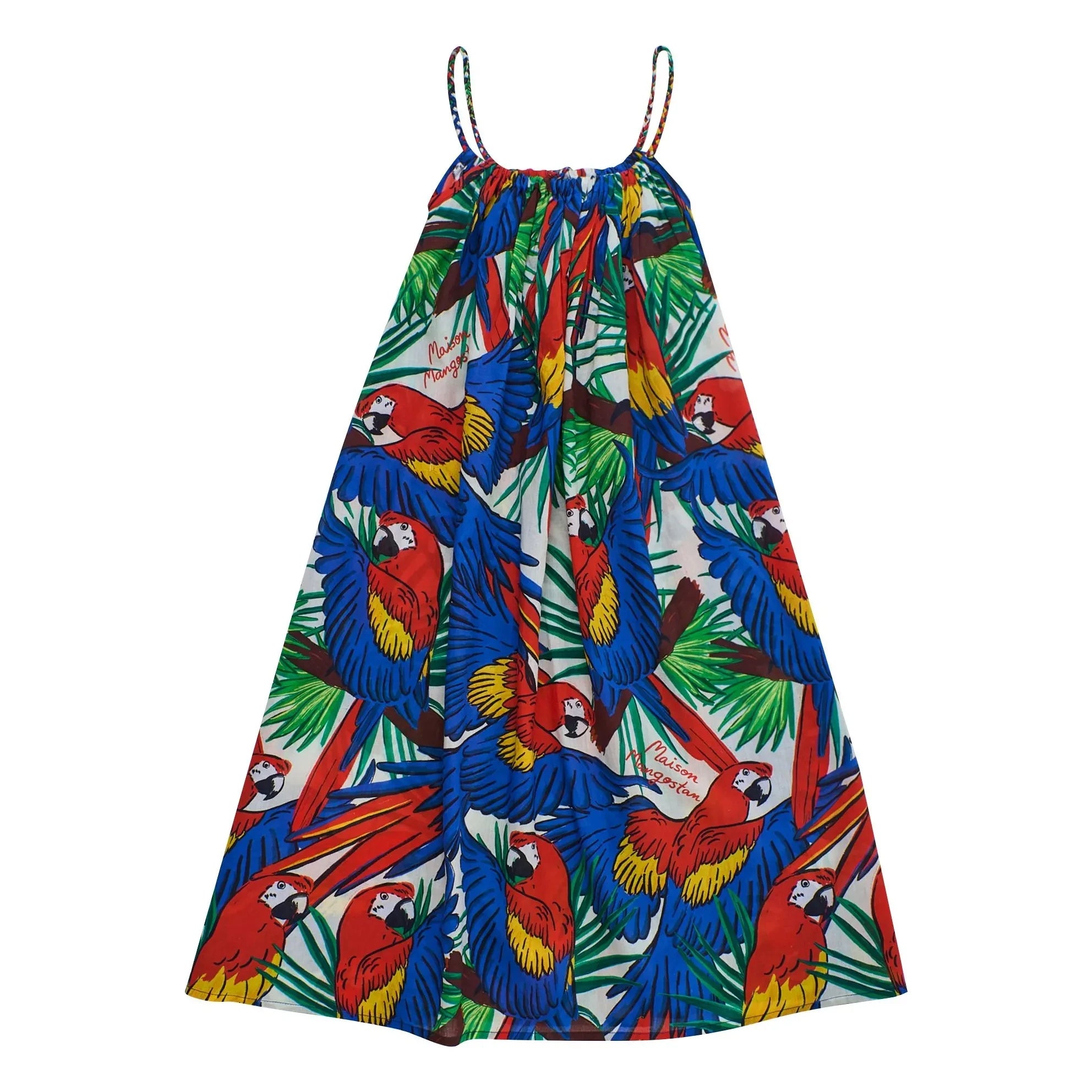 Maison Mangostan - Parrot elbise | Mavi