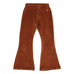 Búho - Leggings Acampanados Coeur de Algodón Orgánico Aterciopelado | Russet