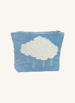 Anna + Nina - Pochette con perline Hava | Blu