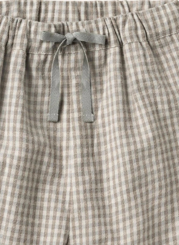 Wheat - Arne-Hose mit Karomuster aus Bio-Baumwolle | Creme