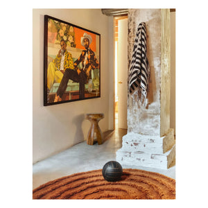 HKliving - Holzhocker | Walnuss