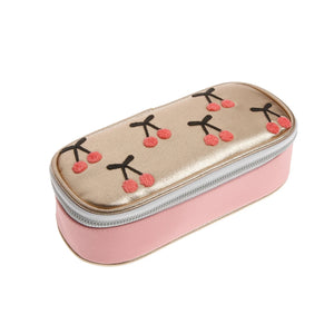Jeune Premier - Cherry Pompom Pencil Case | Gold