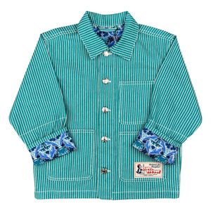 Club Trésor - Chaqueta de traje a rayas Evolucionary Wear | Verde