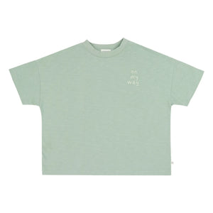 Jenest - Oversize T-shirt Ben On my Way Organik pamuk | Badem yeşili