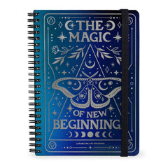 Legami - Cuaderno A4 Rayado con Tapa Dura Ilustrada - Polilla - Jotter - Espiral