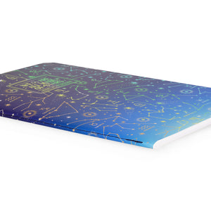 Legami - A5 Blank Defter ile Illustrated Hard Kılıf - Stars