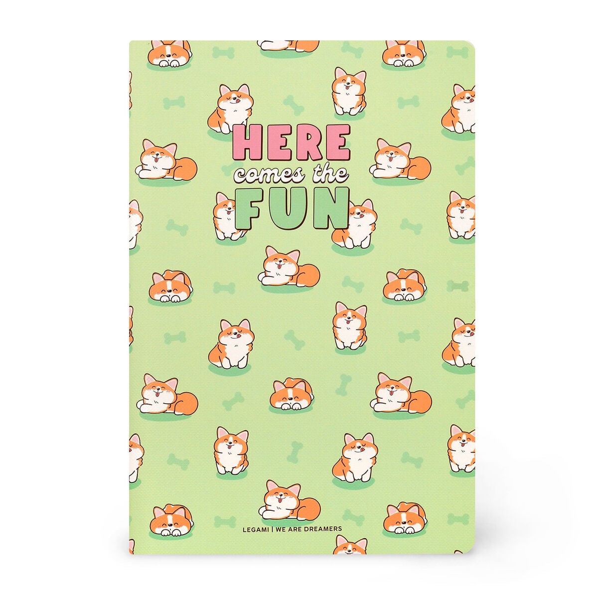Legami - A5 Blank Defter ile Illustrated Hard Kılıf - Corgi