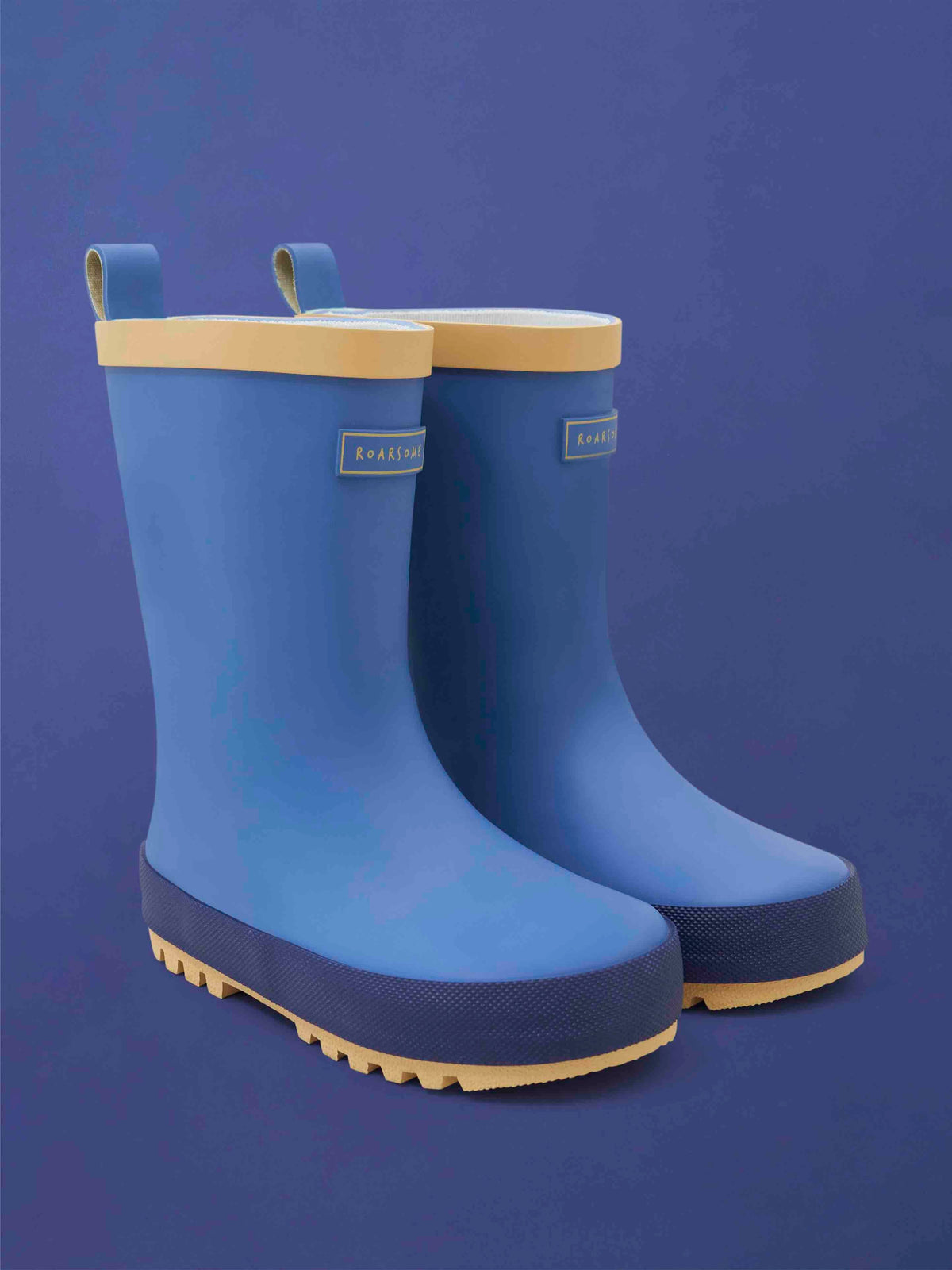 Roarsome - Blaue Wellington-Stiefel