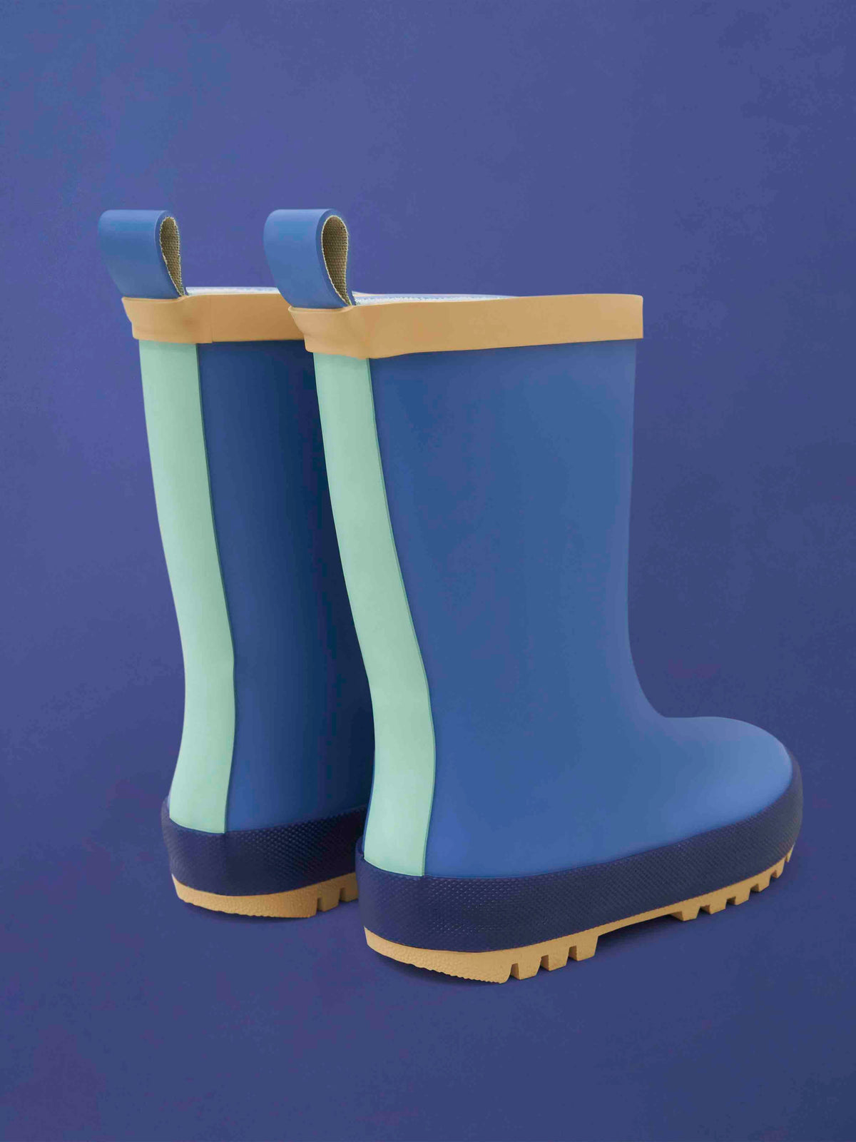 Roarsome - Blaue Wellington-Stiefel