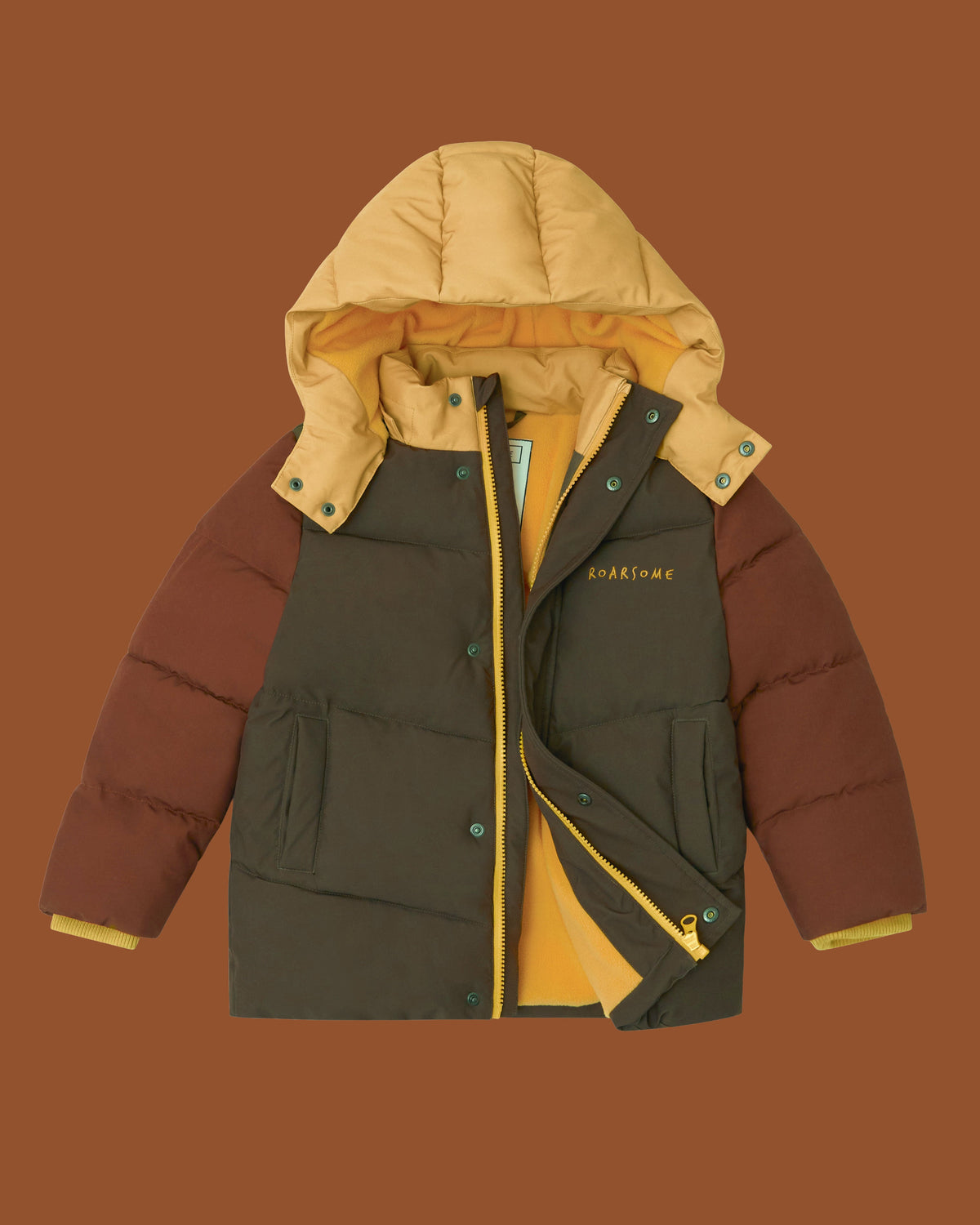 Roarsome - Brüllende Pufferjacke - Kaşif Braun