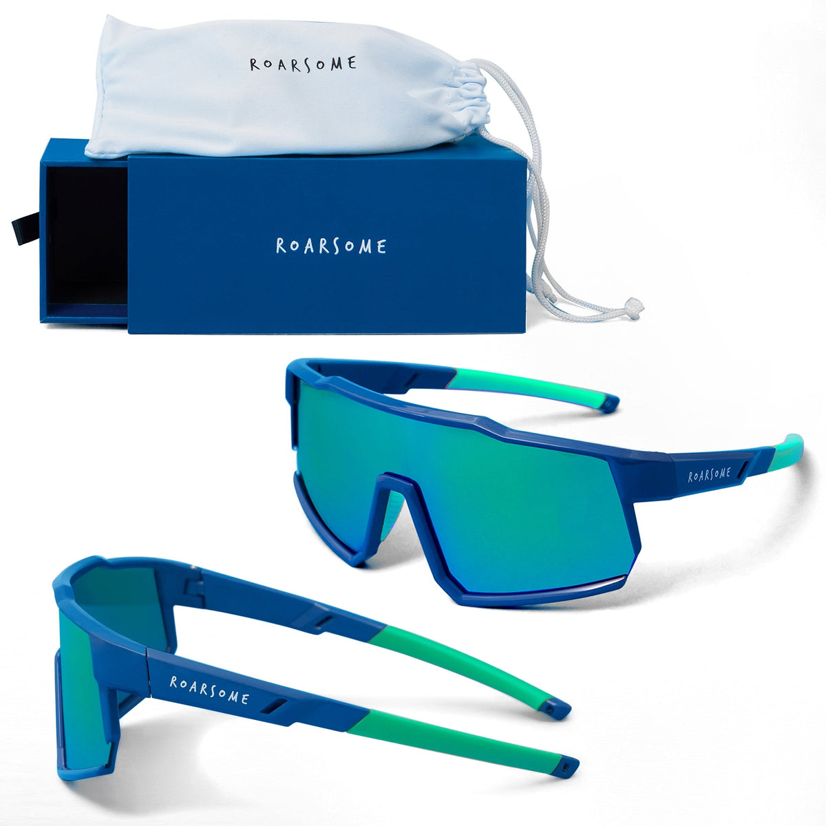 Roarsome - Blau/Grün - Sonnenbrille
