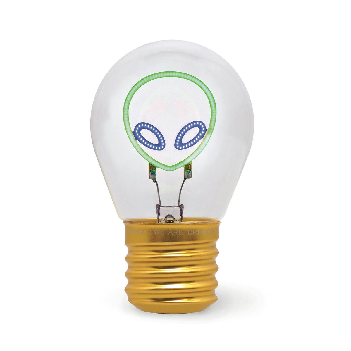 Legami - Dekoratif Lightbulb-Shaped Table Lamp - Alien - Bulb Fiction