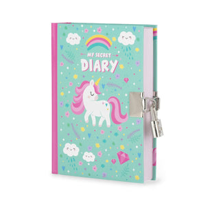 Legami - Secret Günlük ile Padlock ve Illustrated Hard Kılıf - Tek Boynuzlu At - My Secret Günlük