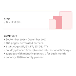 Legami - 16-Month Medium Daily Günlük 2026/2027 - Sunset Vibes