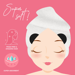 Legami - Panda Hair Turban Towel - Aşk My Hair