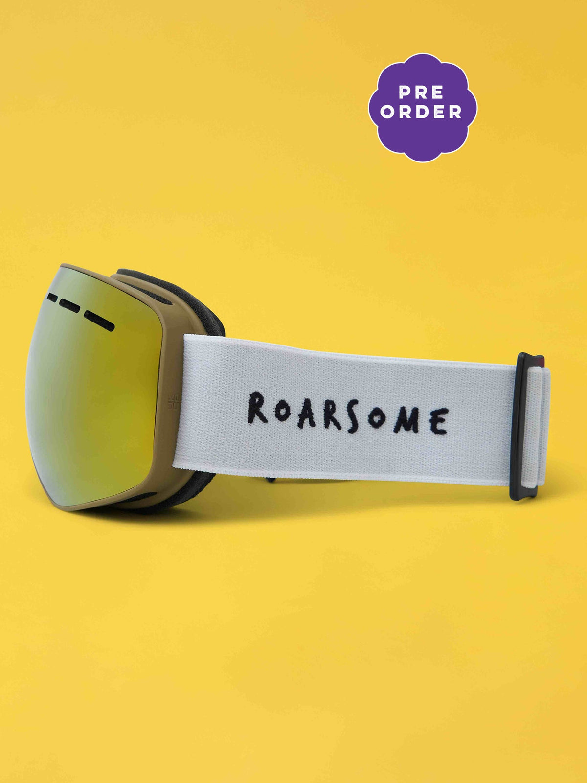 Roarsome - Kinder-Skibrille - Gold