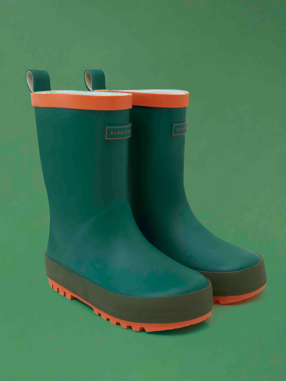 Roarsome - Grüne Wellington-Stiefel