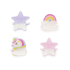 Legami - 4'lü Seti Tek Boynuzlu At Mini Hair Clips - Clip me up!