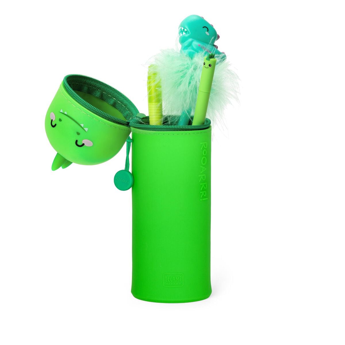Legami - Dino "Roooarr" 2-in-1 Silicone Kalem Kutu - Kawaii