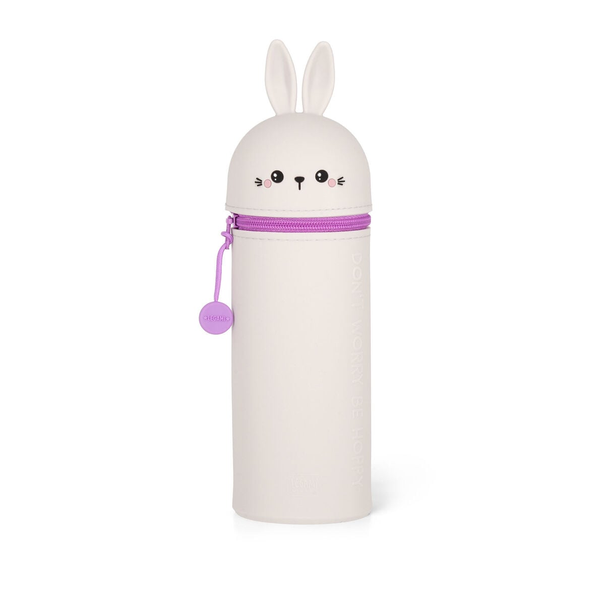 Legami - Tavşan "Don't Worry Be Hoppy" 2-in-1 Silicone Kalem Kutu - Kawaii