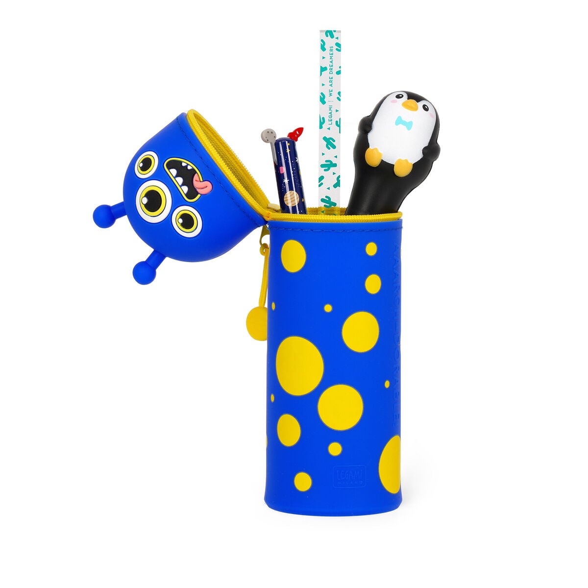 Legami - Monster "Aaargh-dorable!" 2-in-1 Silicone Kalem Kutu - Kawaii