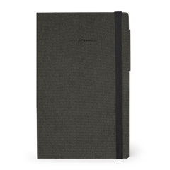 Libreta con Puntos y Funda Blanda Monocromática Legami - Grafito Intenso - My Notebook