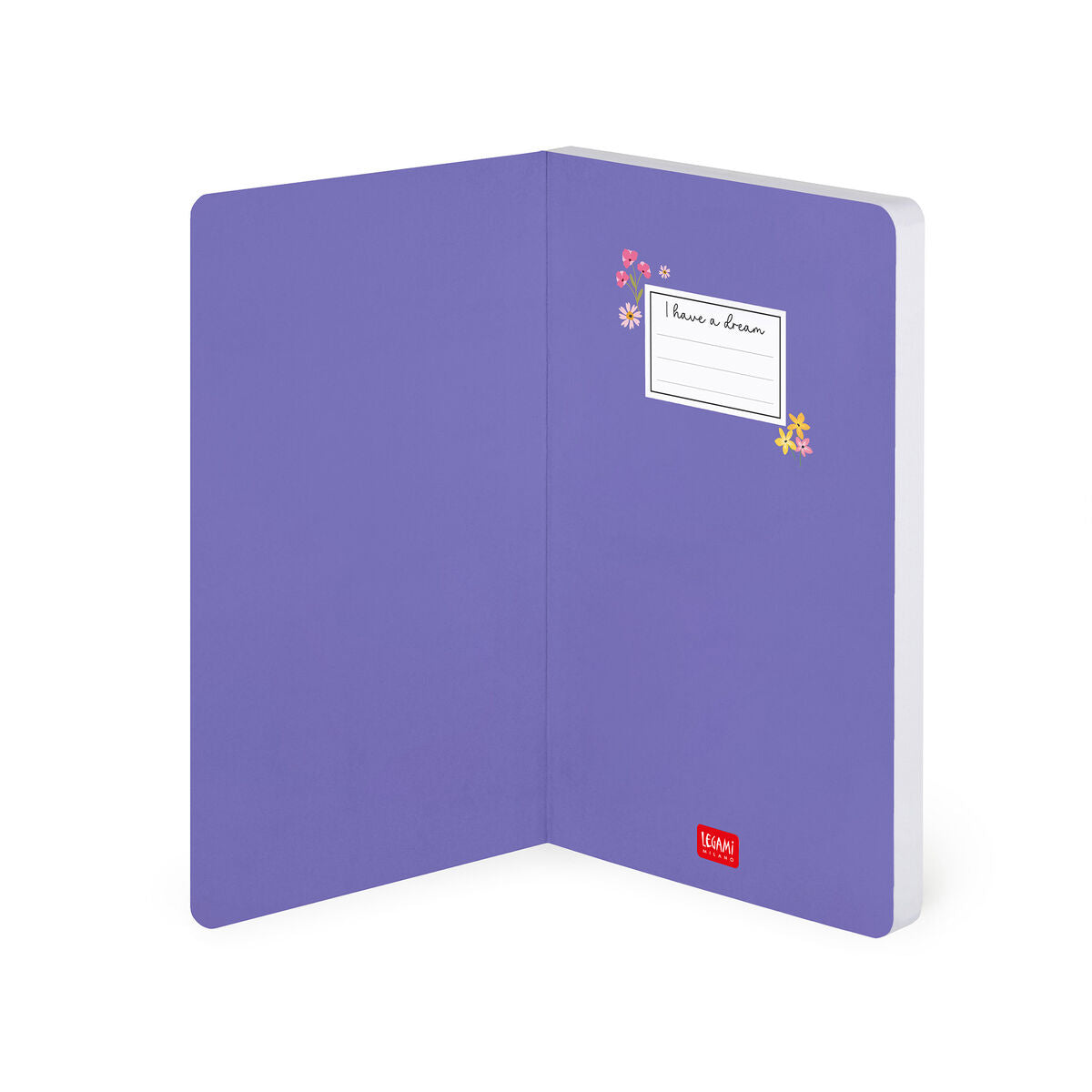 Legami - Lined Photo Defter ile Illustrated Hard Kılıf - Çiçekler
