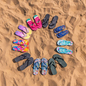 Legami - Size 44/45 Regular Seyahat Stickers Flip Flops