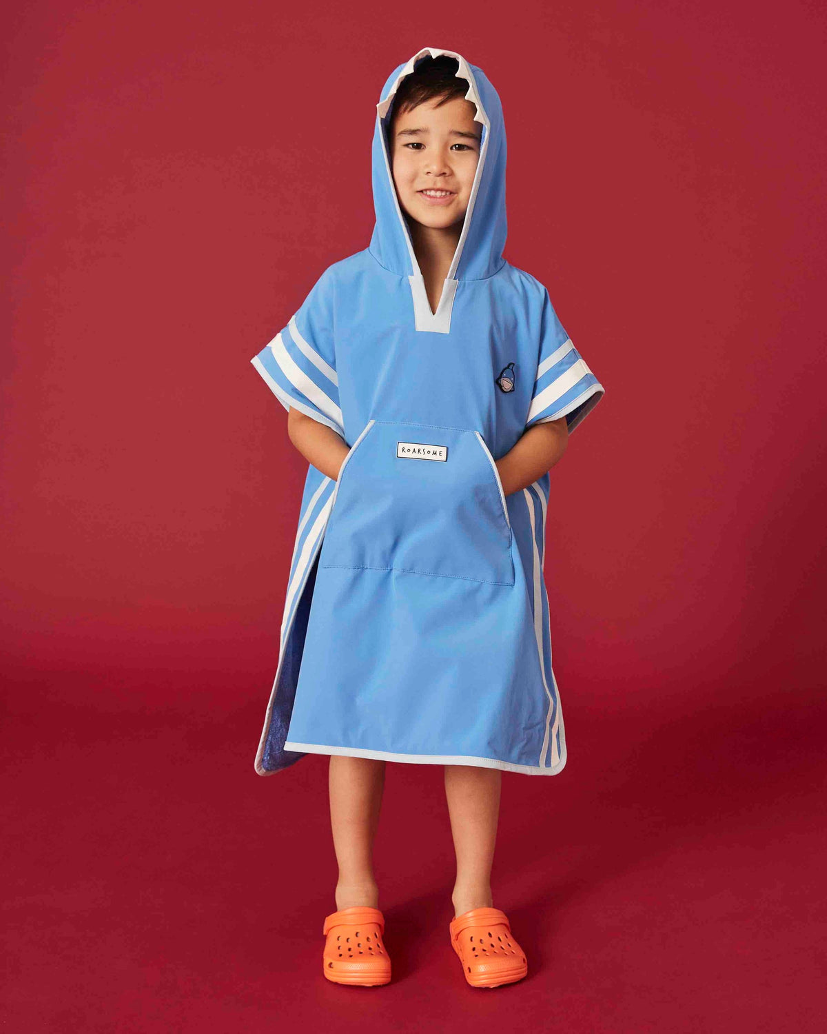 Roarsome - Hai Reef - Kinderponcho-Handtuch
