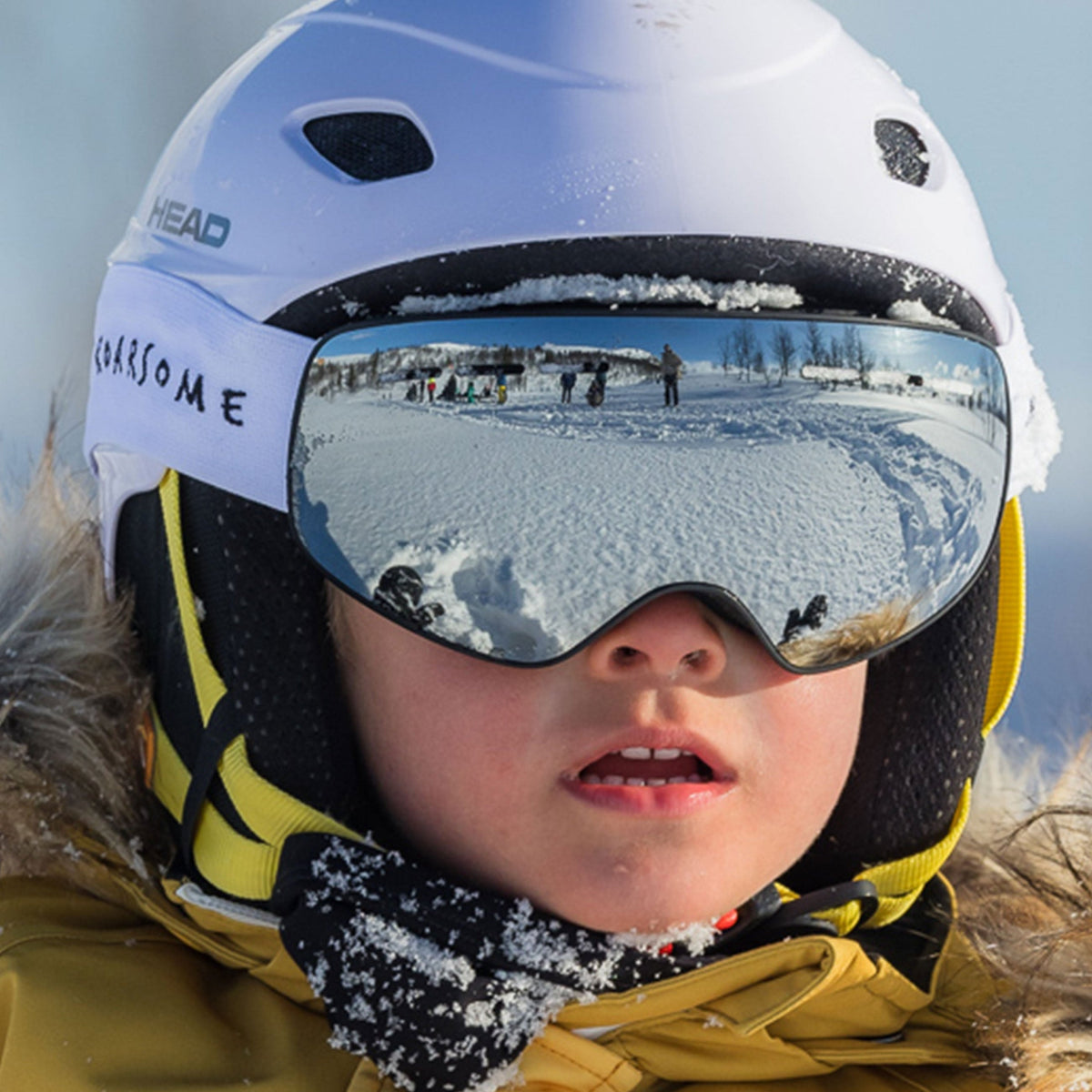 Roarsome - Kinder-Skibrille - Silber