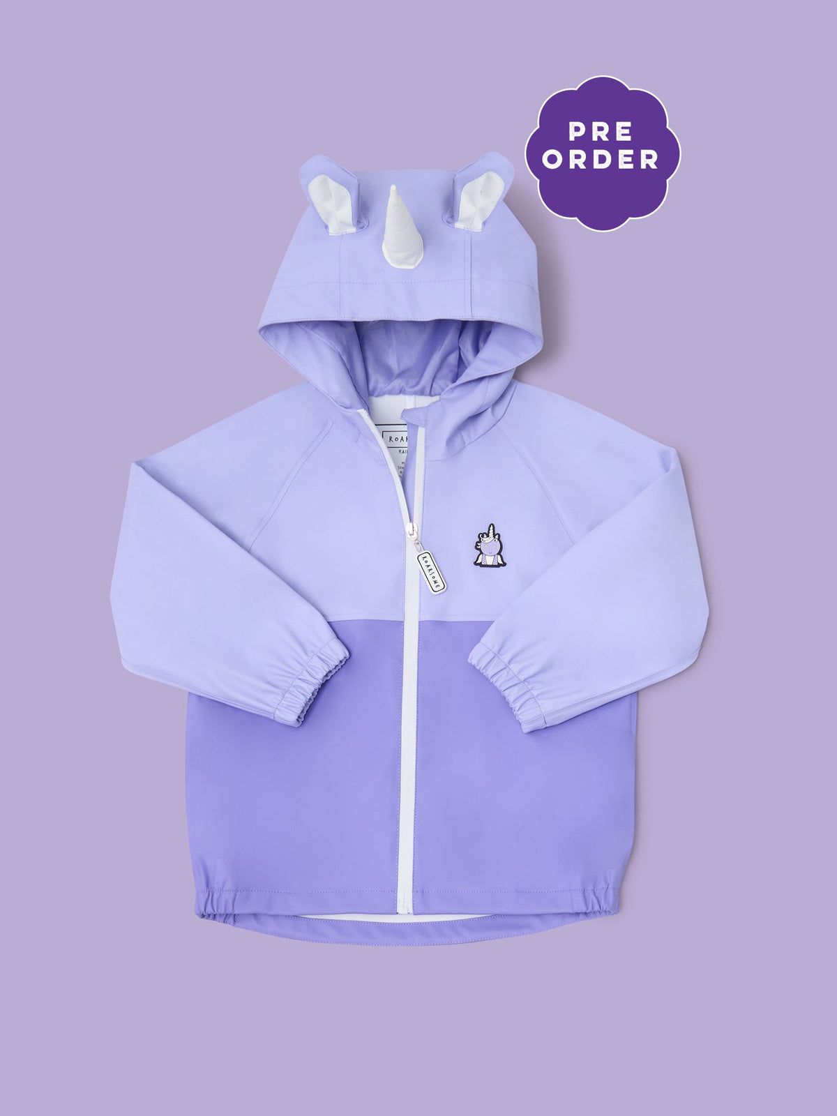 Roarsome - Glitzer-Einhorn - Kinderregenjacke