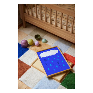 Mado - Rainy Poster | Blau