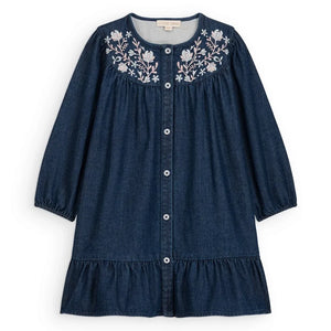 Louise Misha - Massilou Denim Elbise | Koyu Mavi