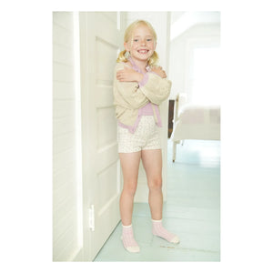Soor Ploom - Bio-Baumwoll-Shorts mit Blumenmuster | Gebrochenes Weiß