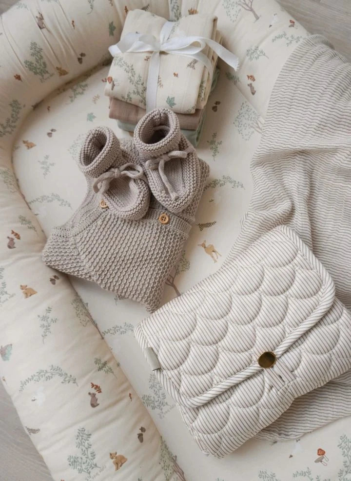 Cam Cam - Woodland Muslin Bebek Bezleri - 3'lü Set | Ecru