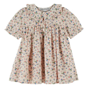 Emile et Ida - Weites Blumenkleid | Creme