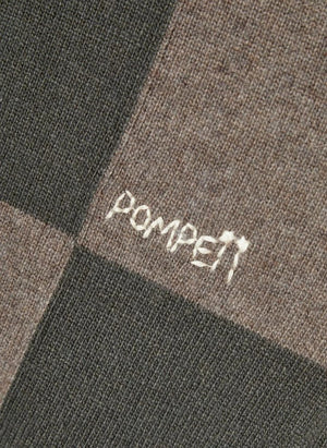 Pompeii - Yeşil Kareli Polo Hırka