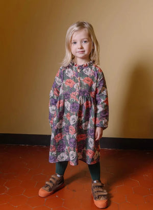Studio Bohème - Vermont Blumenmusterkleid, Bio-Baumwolle | Lila