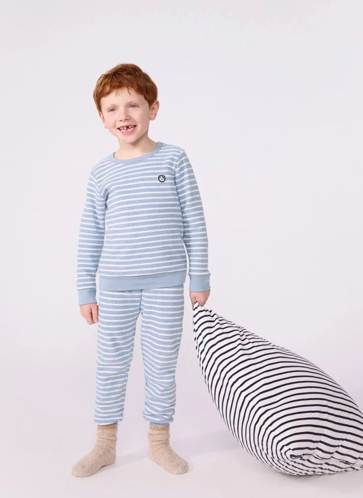 Petit Bateau - धारीदार मोडल पजामा | नीला