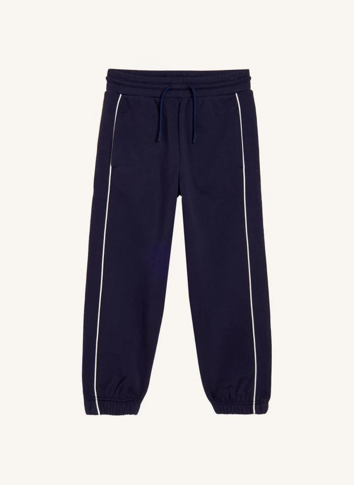 Stella McCartney Kids - بنطال جوغر بحبل | أزرق داكن