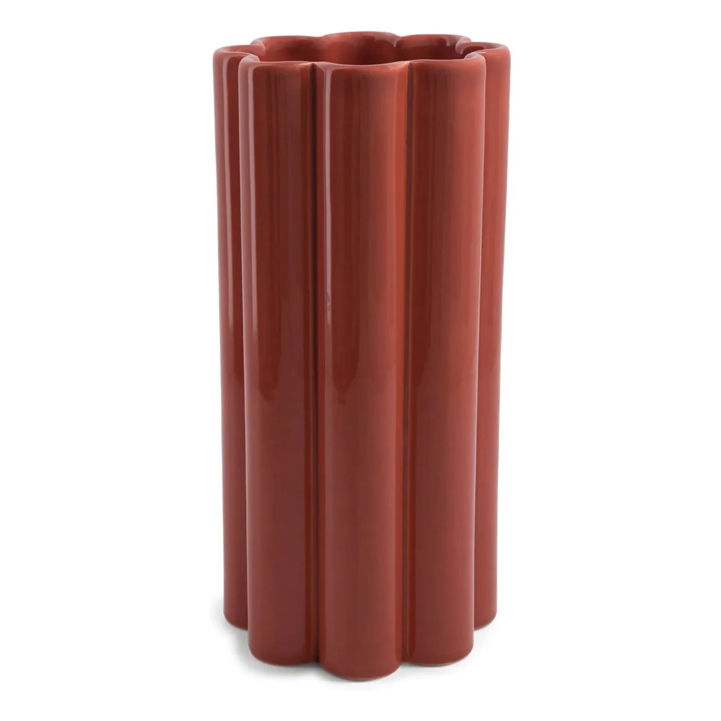 The Socialite Family - Duetto Solo Ceramic Vase | Terracotta