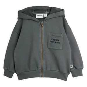 Mini Rodini - M.Rodini Sweatshirt mit Reißverschluss, Bio-Baumwolle | Grau