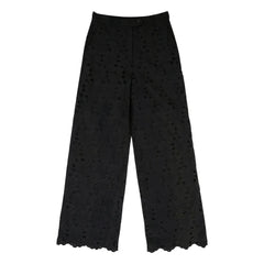 BELLEPIECE - Sicily Pamuk Nakışlı Pantolon | Siyah