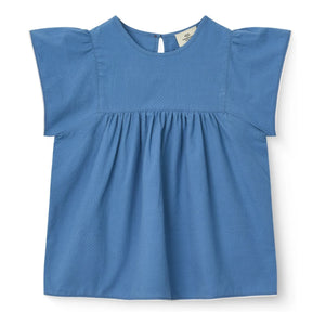 Copenhagen Colors - Bluse mit Troddeln Bio-Baumwolle | Blau