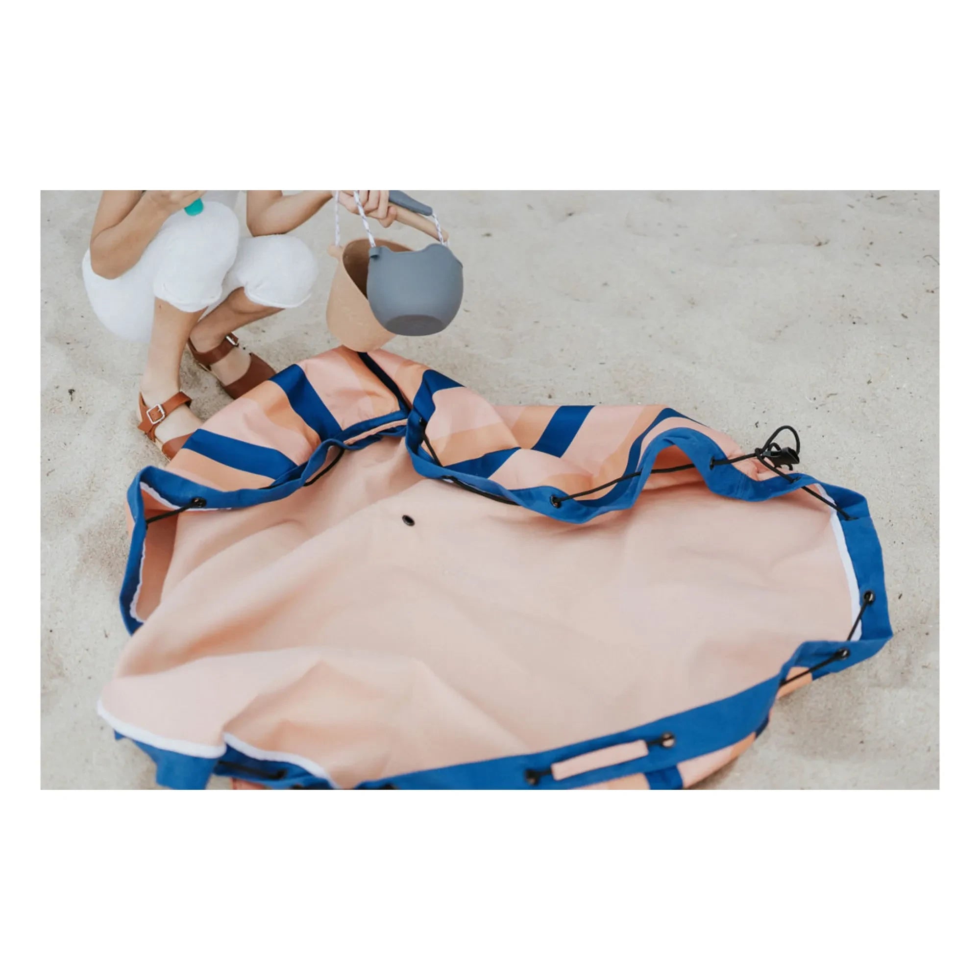 Play and Go - Noomad outdoor çanta / mat - Mocha stripes