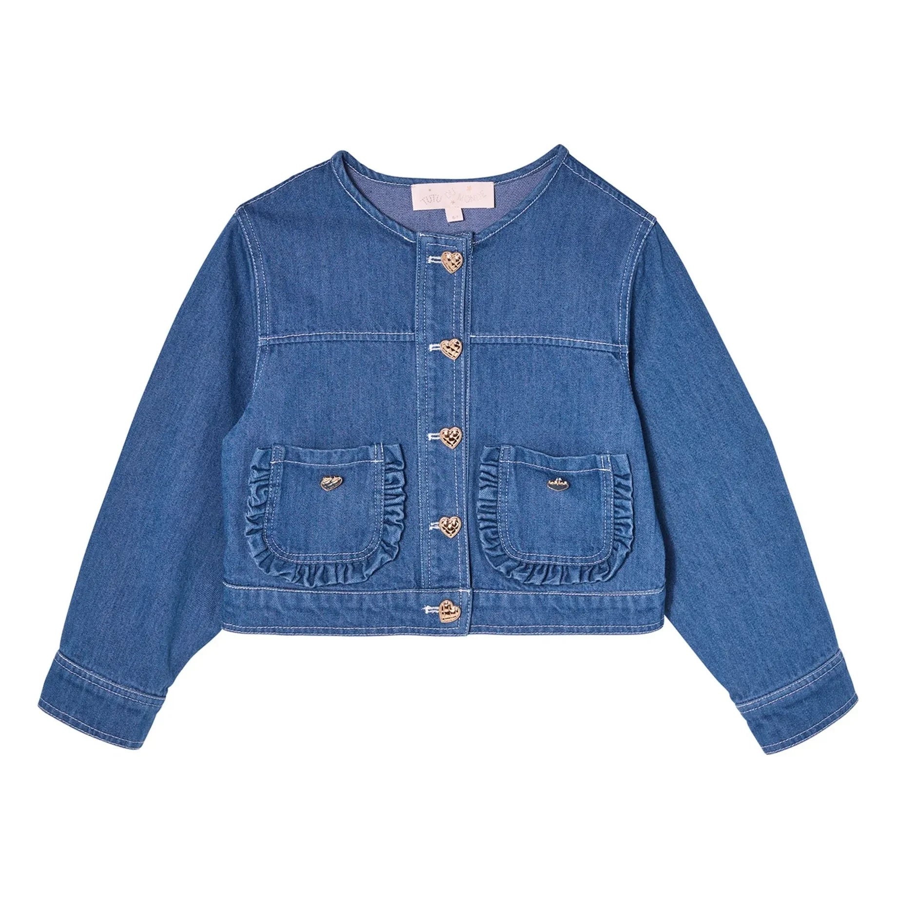 Tutu du Monde - Heartstring Denim Ceket | Mavi