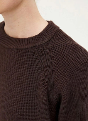Noyoco - Oslo Sweater Merino Wool and Organic Cotton | Brown
