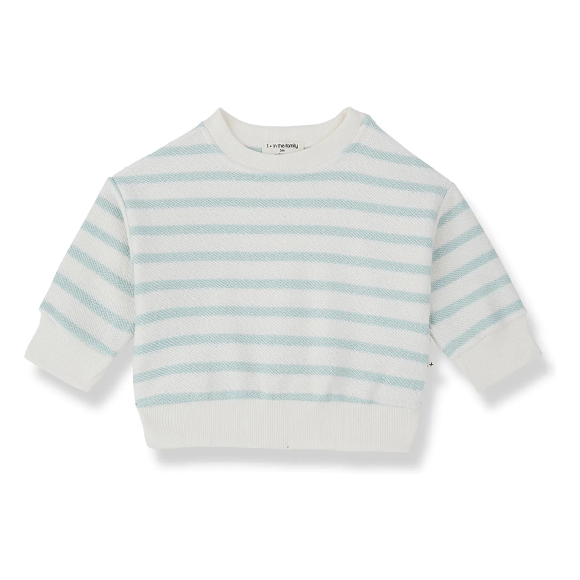 1+ in the family - Çizgili Marroig sweatshirt | Badem yeşili
